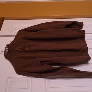 Mens brown Columbia sweater size L